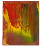 War Cut II by Gerhard Richter, 2004, Original-Pappkassette mit einem leinenbezogenen Buch, der Buchdeckel vom Künstler mit Ölfarben überrakelt, sold Jun 2023