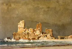 Eugen Bracht, Templerschloß, 1915, Öl auf Leinwand