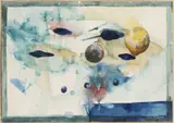 Josef Vyleťal, An Automatic Start of the Painting, 1987, Watercolour, pencil, paper