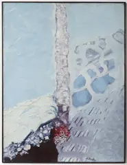 Jaroslav Šusta, Stone Column, 1991, Oil on canvas