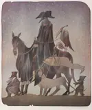 Adolf Born, Travelling Arlecchino, Around 1992, Lithography on paper