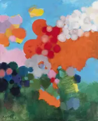 Milan Janáček, Orange Cloud, 2005, Oil on canvas