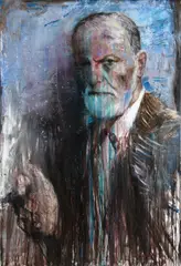Martin Šárovec, Stardust 2/ S. Freud, 2022, Oil on canvas