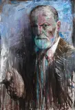 Martin Šárovec, Stardust 2/ S. Freud, 2022, Oil on canvas