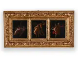 Jacques Stella, Three Putti Paintings, Oil on copper sheet