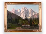 Alois Kirnig, Mountain Landscape, 1886, Oil on canvas