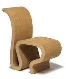 Robert Irwin, Dining chair prototype, 1970, Laminated corrugated cardboard
