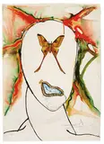 Kabuki Dancer by Salvador Dalí, 1973, Color lithograph on Arches paper, sold Feb 2019