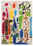 L’Atelier de Cannes (Cover for Ces Peintres Nos Amis, Volume II) (2nd State) by Pablo Picasso, 1958, 17-color lithograph on Arches paper, sold Feb 2019