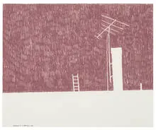 Martin Kersels, Antenna 14, 1999, Colored pencil on paper