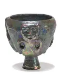 Large chalice by Beatrice Wood, Iridescent glazed ceramic, sold Feb 2019