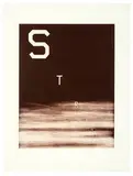 Ed Ruscha, Stranger, 1983, 2-color lithograph on white Rives BFK paper