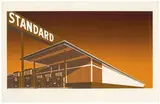 Ed Ruscha, Mocha Standard, 1969, 8-color screenprint on paper