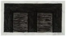 Untitled by Mary Corse, c. 1990, Charcoal on paper, sold Feb 2019