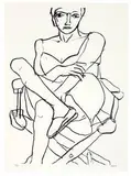 Works from Seated Woman Series (4) by Richard Diebenkorn, 1965, Lithographs on Rives BFK paper, sold Feb 2019