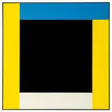 Frederick Hammersley, Black for more, Oil on linen