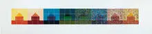 Jennifer Bartlett, Bayshore Walk, 1976-1977, Enamel and screenprint on steel in 72 parts