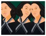 Alex Katz, Gray Ribbon (from Alex & Ada portfolio), 1990, 22-color screenprint on Arches Roll Stock 100% Rag paper