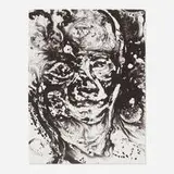 Sam Francis, Self-Portrait (SF-015), 1973, lithograph on Arches Cover