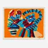 Karel Appel, Sunshine (from the Cats portfolio), 1978, screenprint in colors on Japan paper