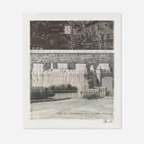 Christo, Wrapped Reichstag, Project for Berlin, 1984, offset lithograph in colors