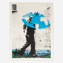 Hijack, Protect the eARTh, 2022, screenprint in colors