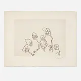 Alexander Calder, Untitled (Santa Claus IX), 1974, etching on Arches