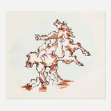 Jacques Lipchitz, The Horse, 1967, lithograph in colors