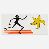 Alexander Calder, Untitled (Star and Figure) (from the Le sacrilège d'Alan Kent suite), 1976, etching and aquatint in colors on Vélin de Rives