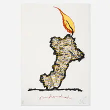 Claes Oldenburg, Centennial Print for the Judson Memorial Church, 1990, screenprint in colors on BFK Rives