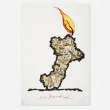 Claes Oldenburg, Centennial Print for the Judson Memorial Church, 1990, screenprint in colors on BFK Rives