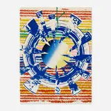 James Rosenquist, Miles (from America: The Third Century), 1975, screenprint in colors with pochoir on Arches