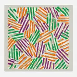 Jasper Johns, Untitled, 1977, screenprint in colors on Patapar printing parchment
