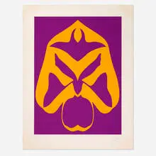 Changes 6 by Jack Youngerman, 1970, screenprint in colors, sold Apr 2024