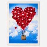 Thierry Guetta, Love Above All, 2024, screenprint in colors