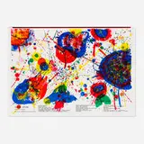 Sam Francis, Pink Venus Kiki (from the One Cent Life portfolio), 1964, offset lithograph in colors