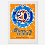Robert Indiana, The Santa Fe Opera poster, 1976, screenprint in colors