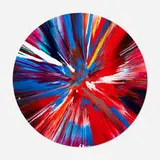 Circle Spin Painting by Damien Hirst, 2009, acrylic on paper, sold Mar 2024