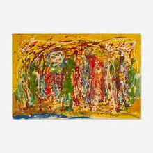 Joseph Meierhans, Abstraction, acrylic on Masonite