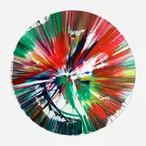 Circle Spin Painting by Damien Hirst, 2009, acrylic on paper, sold Mar 2024