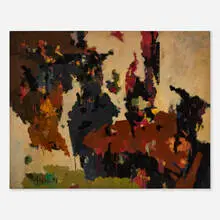 Sidney Gross, Abstract #393, 1958, oil on canvas