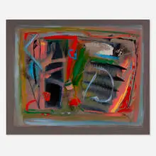 Lamar Briggs, Voyage No. 4, acrylic and collage on canvas