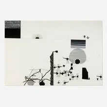 Shaun O'Dell, Ash Black Path, Ash Black Ash, 2006, gouache on paper
