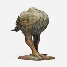 Caprice by Leonard Baskin, 1963, bronze, sold Mar 2024