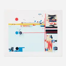Untitled by Sam Middleton, 1999, offset lithograph in colors, sold Mar 2024