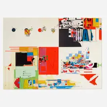 Sam Middleton, Untitled, 1989, mixed media on paper