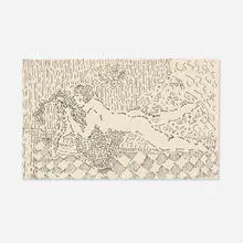 Untitled by William Copley, 1965, ink on paper, sold Mar 2024