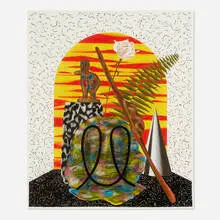 Henry Gunderson, Untitled, 2012, ink and pastel on paper
