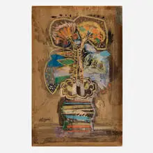 Alejandro Obregón, Untitled, c. 1955, mixed media on paper