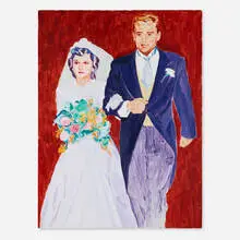 Walter Robinson, Mom & Dad, 1982, oil on canvas